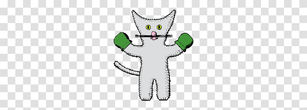 Kitten With Mittens Clip Art, Plant, Bow, Cactus, Mascot Transparent Png