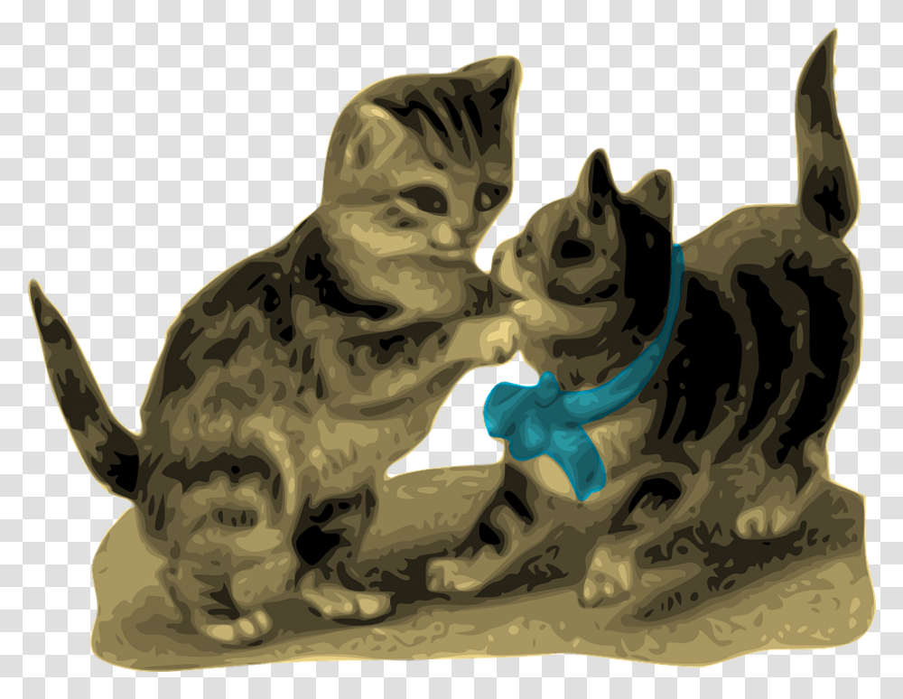 Kittens Cats Playing Animated Kitten Clipart, Mammal, Animal, Pet, Dog Transparent Png