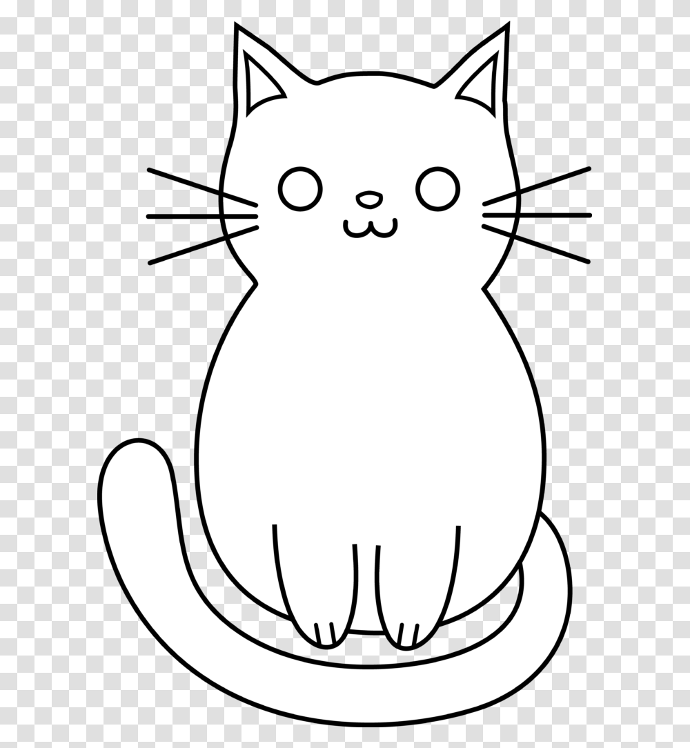 Kittens Clipart Cat Drawing Drawings, Stencil, Animal, Mammal, Pet Transparent Png