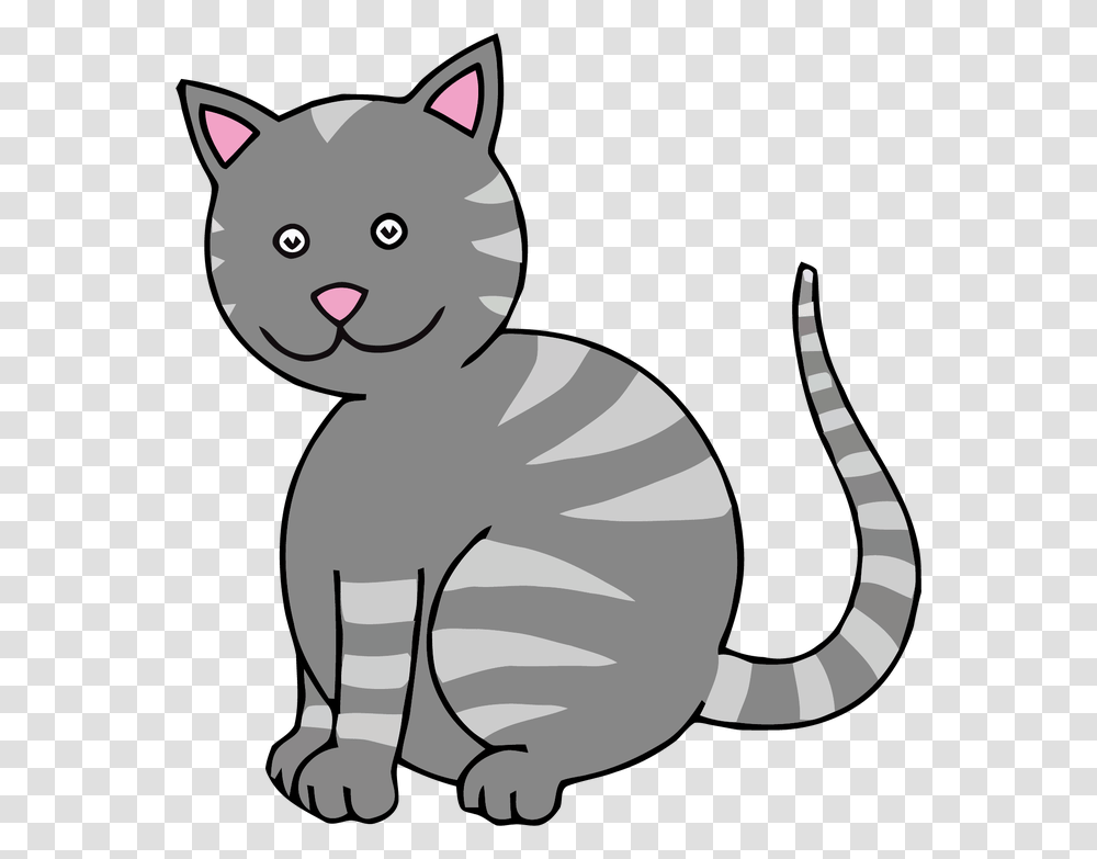 Kitty Clipart Colored Cat Clip Art, Animal, Mammal, Pet, Wildlife Transparent Png