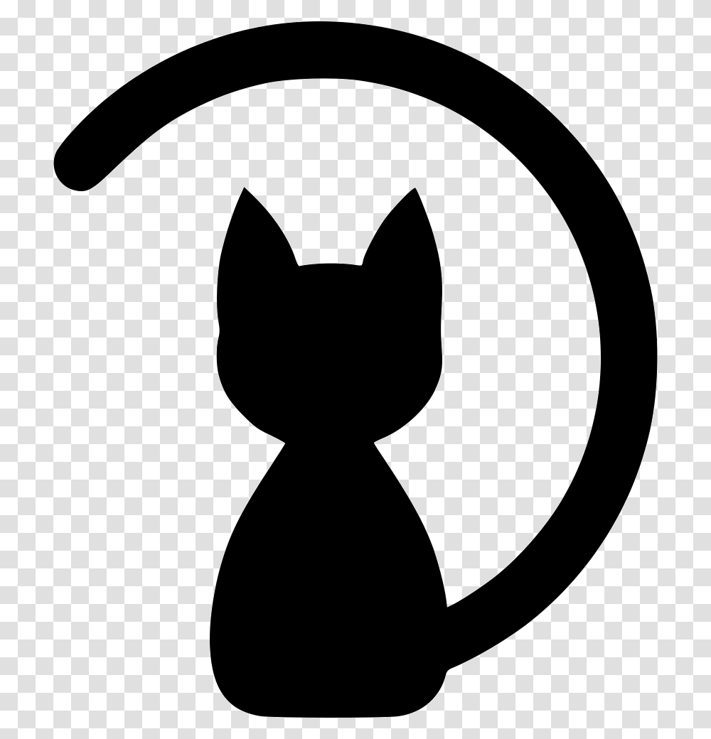 Kitty Face Cat Icon Free, Silhouette, Stencil, Logo Transparent Png