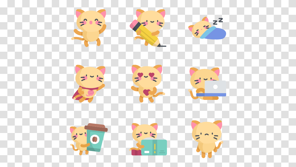 Kitty Icons, Face, Audience, Crowd, Alphabet Transparent Png