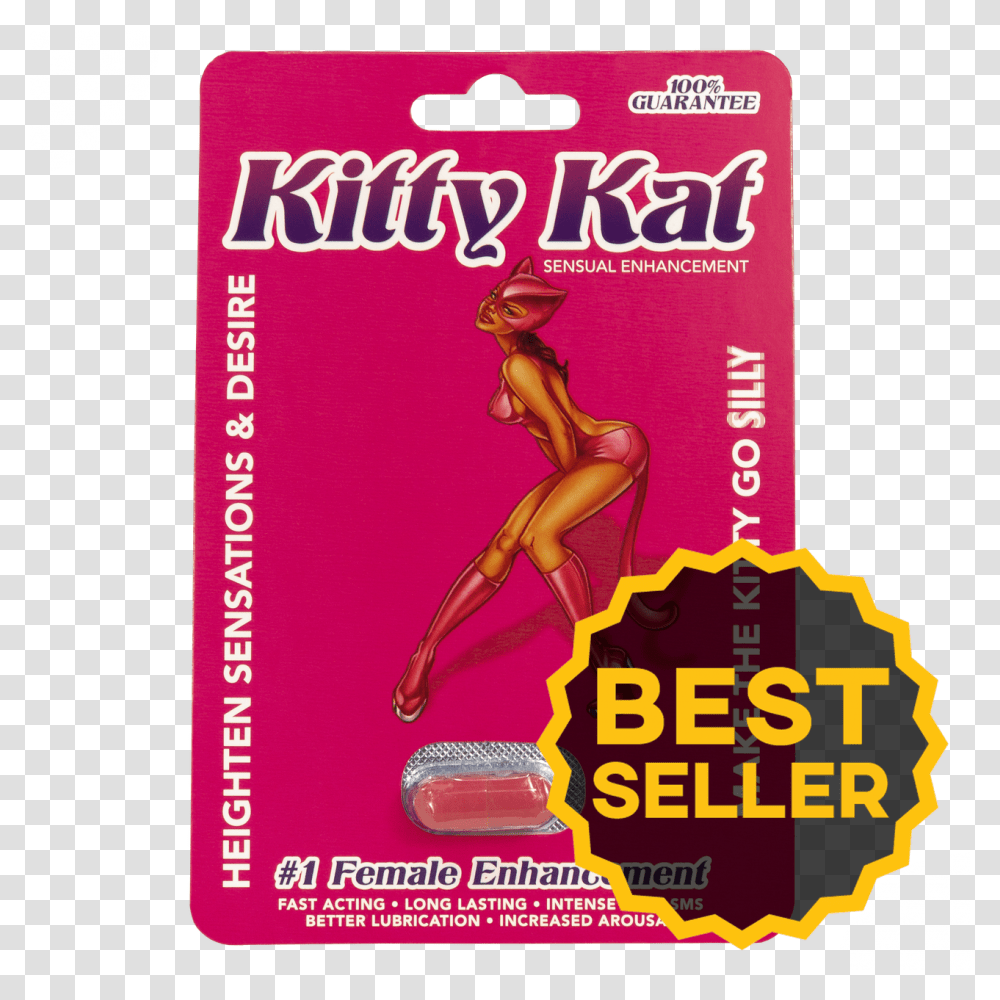 Kitty Kat Sensual Enhancement Make The Kitty Go Silly Kitty Kat Pill, Advertisement, Poster, Flyer, Paper Transparent Png