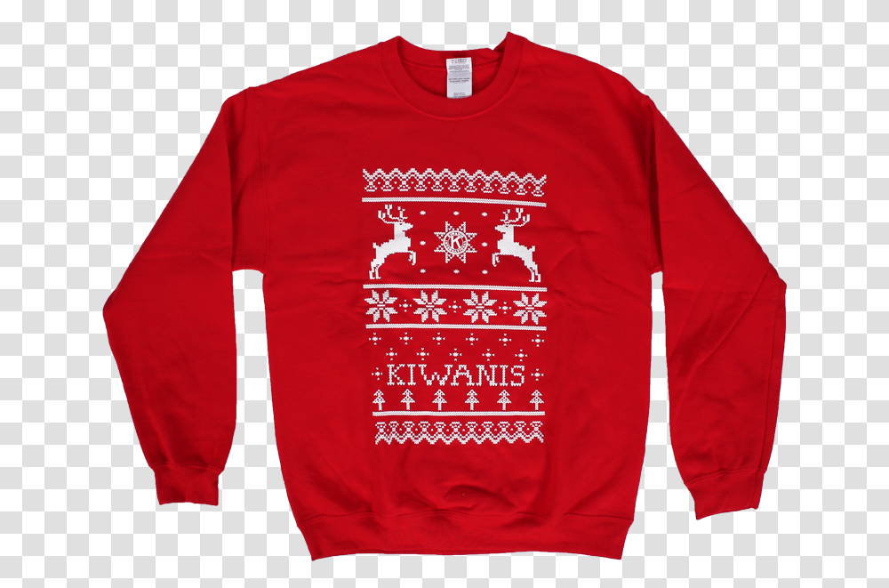 Kiwanis Ugly Holiday Sweatshirt Long Sleeved T Shirt, Apparel, Sweater, Hoodie Transparent Png