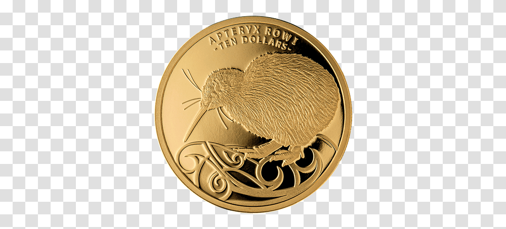 Kiwi 14 Oz Emkcom Gold, Coin, Money, Bronze, Animal Transparent Png