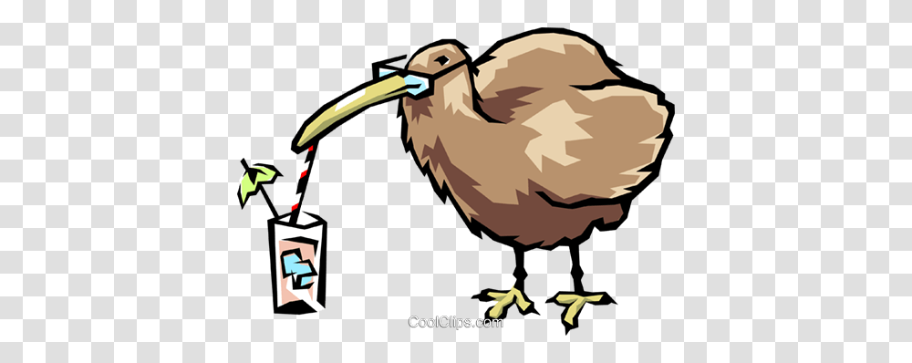Kiwi Bird Royalty Free Vector Clip Art Illustration, Animal, Beak Transparent Png