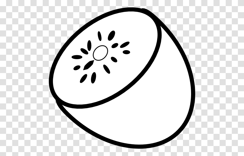 Kiwi Clipart Black And White Fruits Clipart Black And White, Stencil, Ball, Food, Rubber Eraser Transparent Png