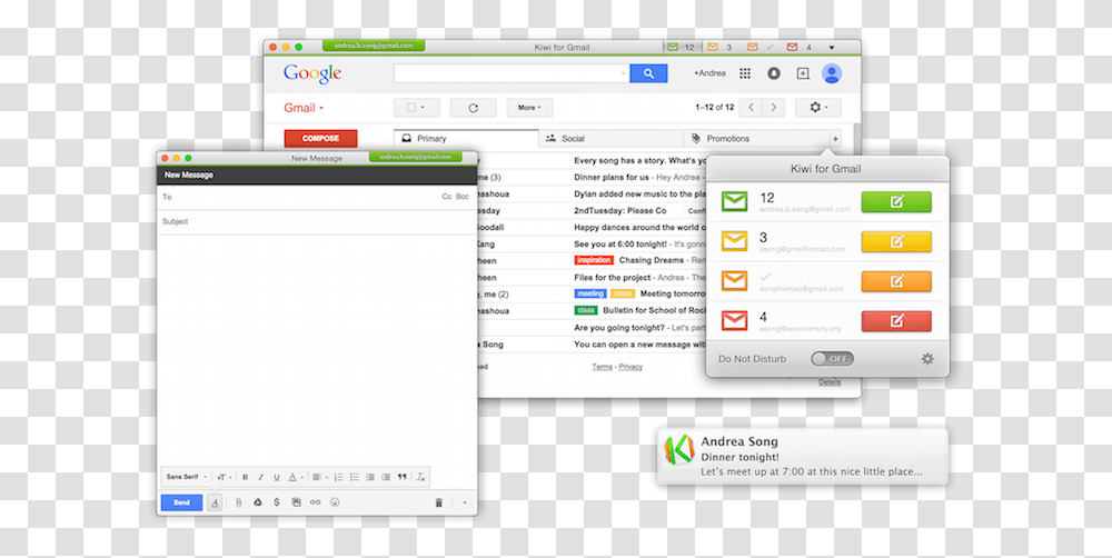 Kiwi Gmail, File, Webpage, Laptop, Pc Transparent Png