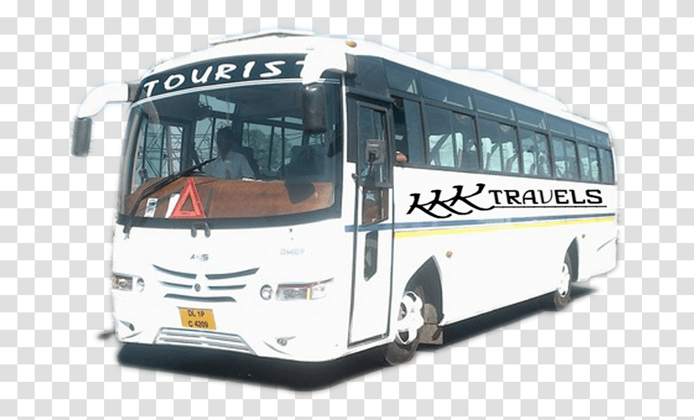 Kkk Travels Minibus All India Tourist Permit For Bus, Vehicle, Transportation, Person, Human Transparent Png