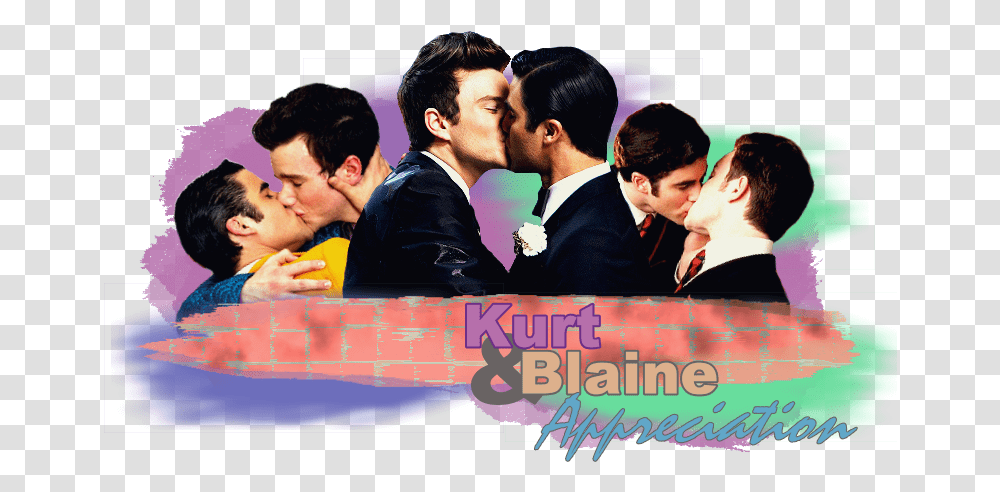 Klaine Kiss, Make Out, Person, Dating, Kissing Transparent Png