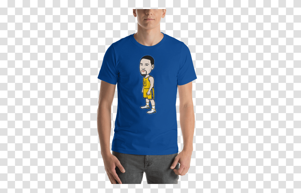 Klay Thompson Cartoon Style Warriors Shirt Gswpride, Apparel, T-Shirt, Person Transparent Png