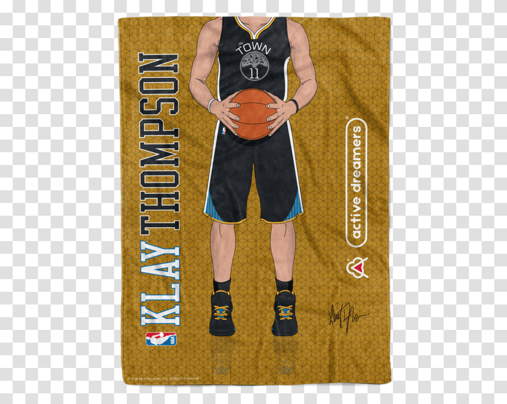 Klay Thompson Signature Series Blanket Dribble Basketball, Person, Shoe, Footwear, Clothing Transparent Png