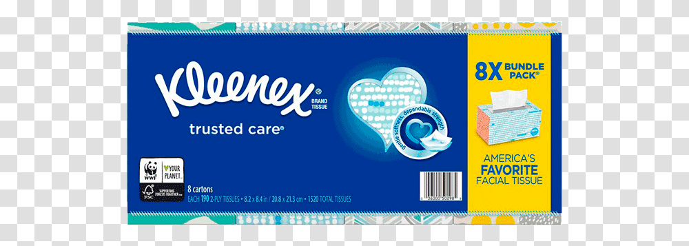 Kleenex Trusted Care Everyday Facial Tissues Kleenex Tissues, Label, Toothpaste, Advertisement Transparent Png