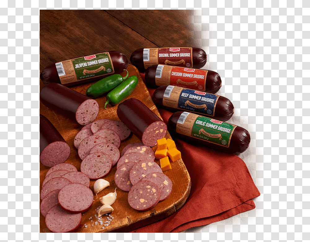 Klements Beef Summer Sausage Cervelat, Sweets, Food, Confectionery, Hot Dog Transparent Png