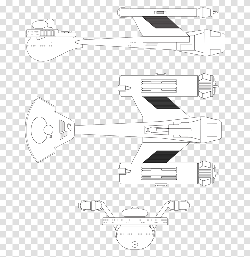 Klingon D 67 Destroyer Tool, Gun, Weapon, Weaponry, Vehicle Transparent Png