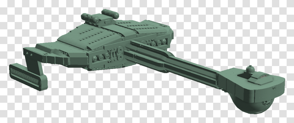 Klingon D7 K Tinga Class Battlecruiser Klingon Battle Cruiser On, Gun, Weapon, Weaponry, Vehicle Transparent Png