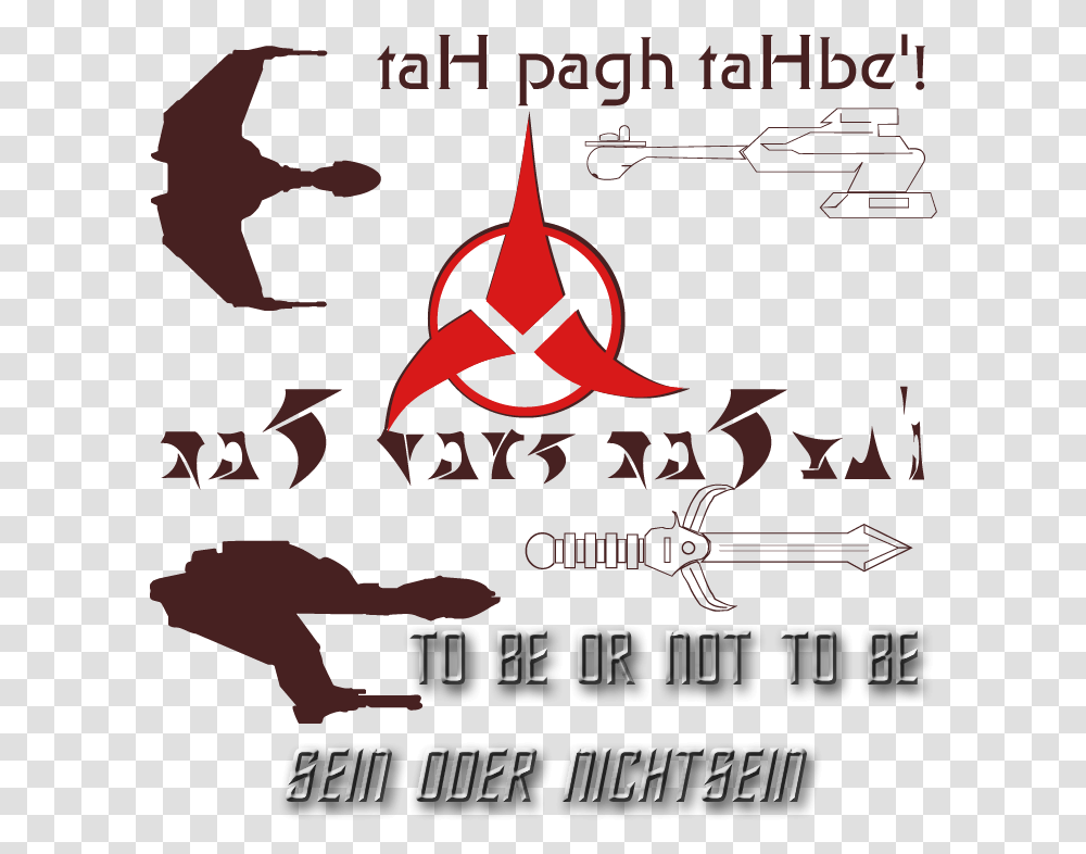 Klingon Sein Oder Nichtsein Klingon, Poster, Advertisement, Paper Transparent Png