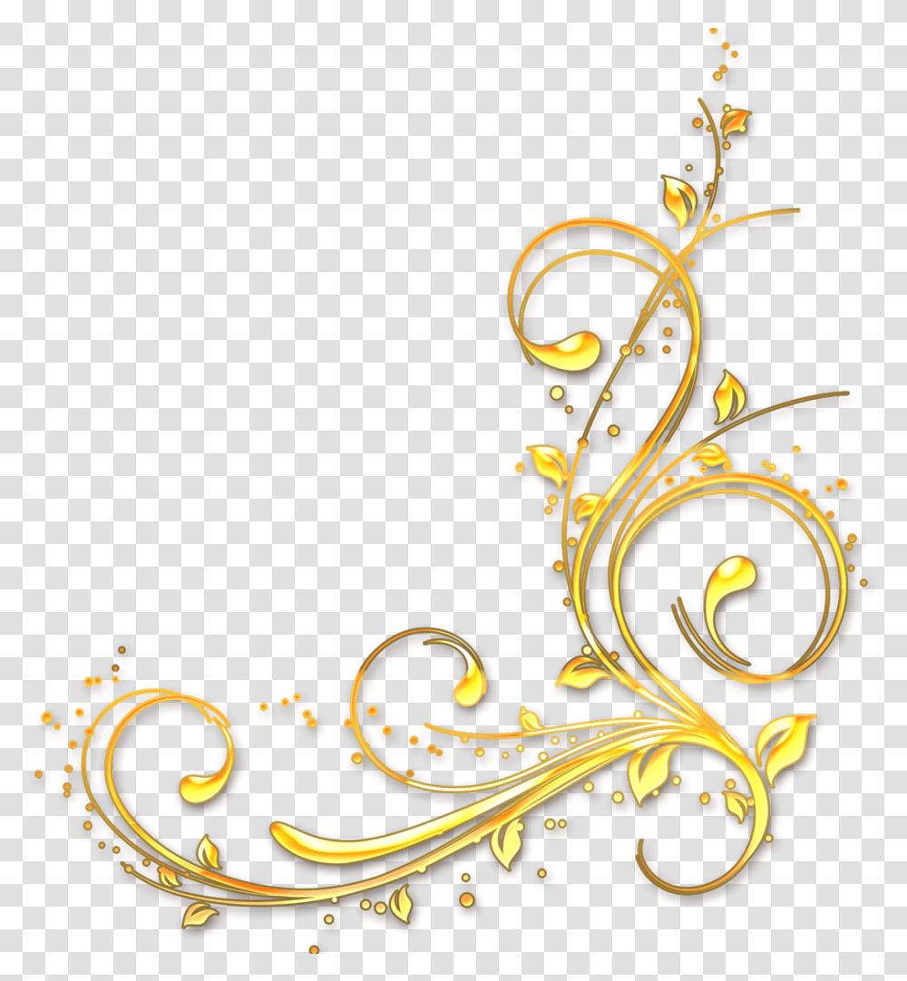 Klipart I Ramki Na Prozrachnom Fone Border Frame Gold, Floral Design, Pattern, Diwali Transparent Png