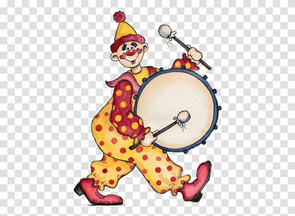 Kloun Clowning Around Circus, Performer, Drum, Percussion, Musical Instrument Transparent Png