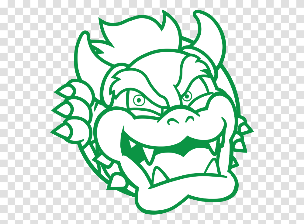 Klunsjolly Bowser In A Circle, Stencil, Art, Dragon, Symbol Transparent Png
