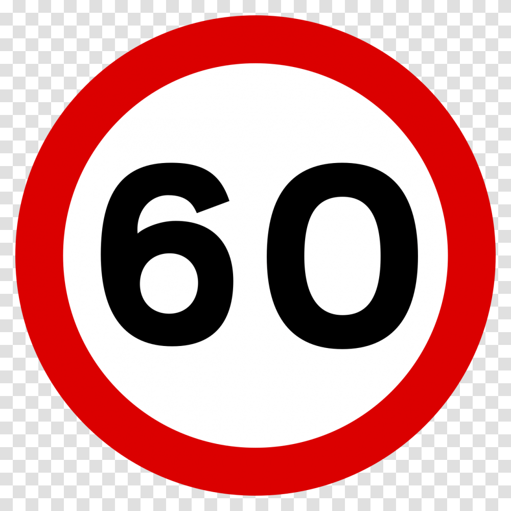 Km Speed Limit Signs, Number, Road Sign Transparent Png