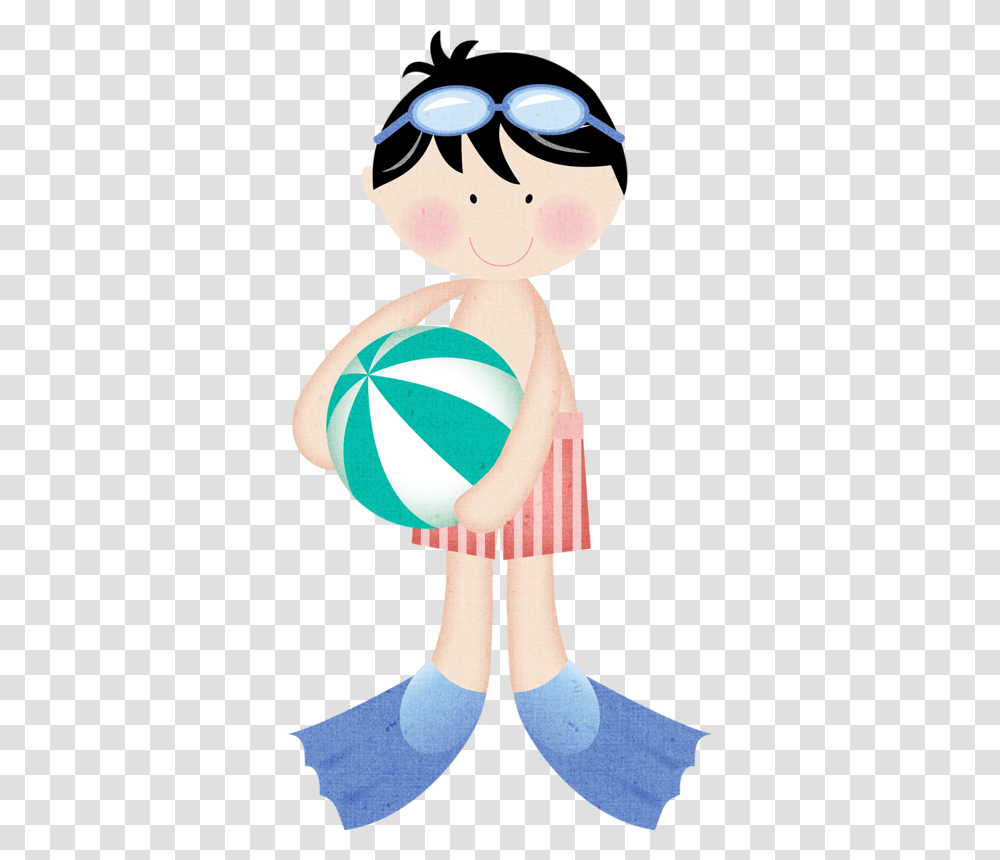 Kmill Boy Dkskin Copy Clipartsvg Swimming, Ball, Toy, Doll, Person Transparent Png