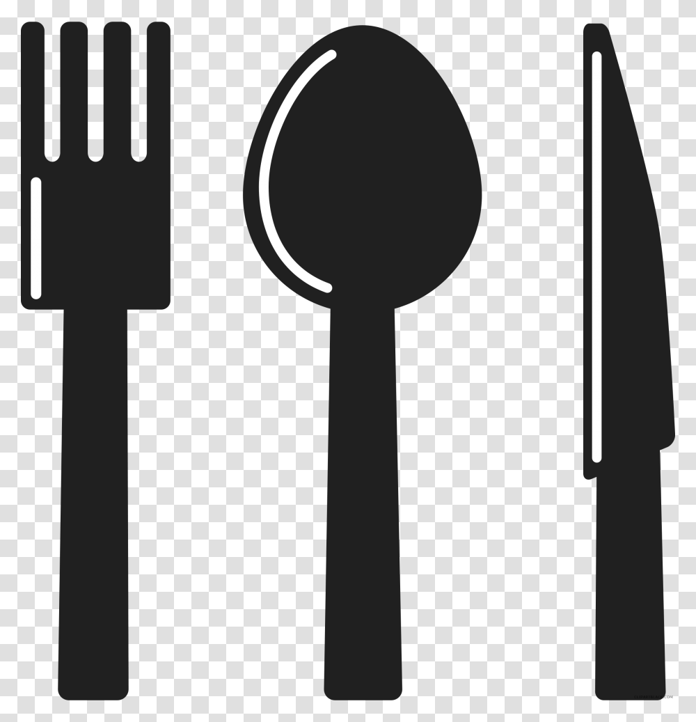 Knife And Spoon Clipartblack Utensil Clip Art, Cutlery, Fork Transparent Png