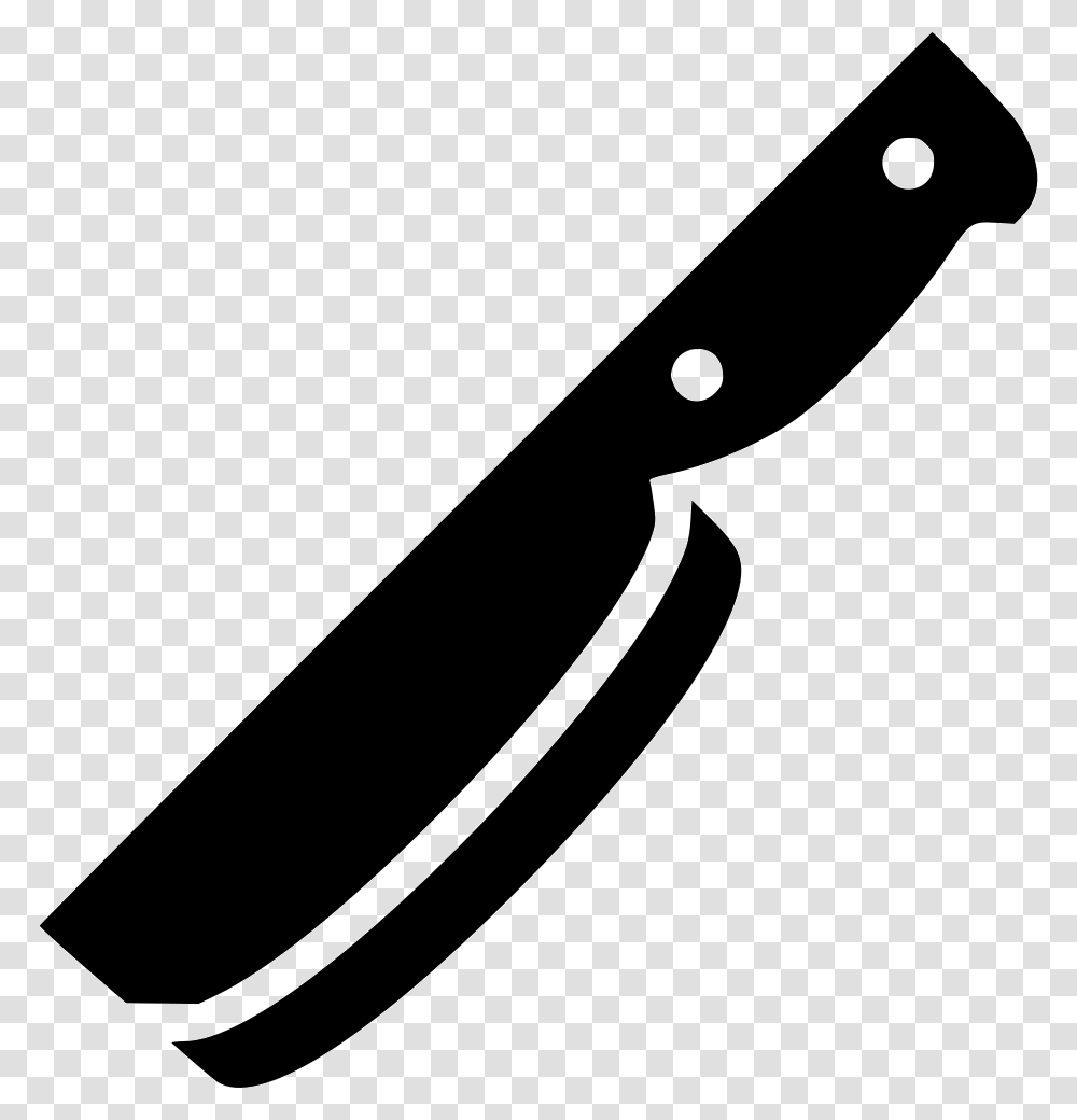 Knife Clipart Svg Butcher Knife Clipart, Blade, Weapon, Weaponry, Cutlery Transparent Png