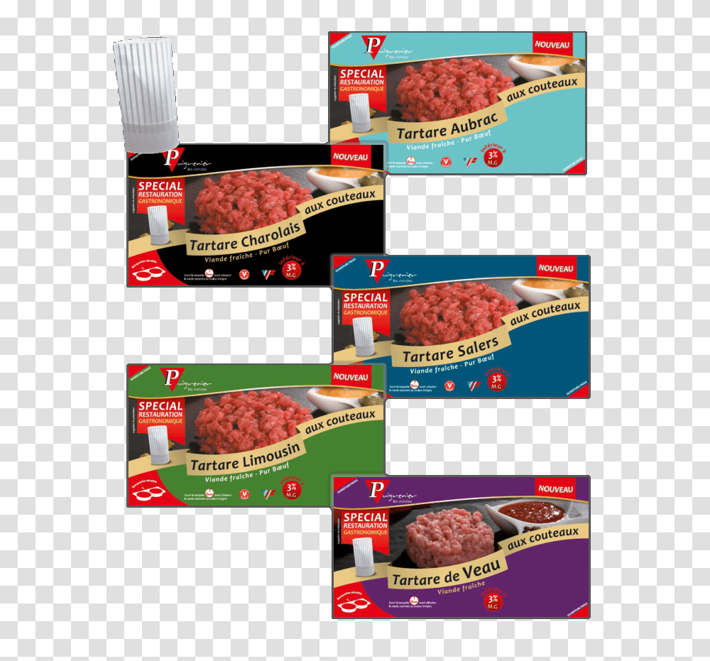 Knife Cut Steak Tartare Puigrenier, Advertisement, Food, Poster Transparent Png