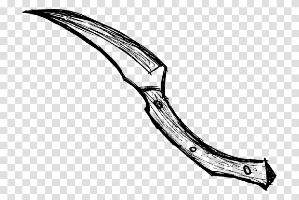 Knife Drawing, Wire, Snake, Reptile, Animal Transparent Png