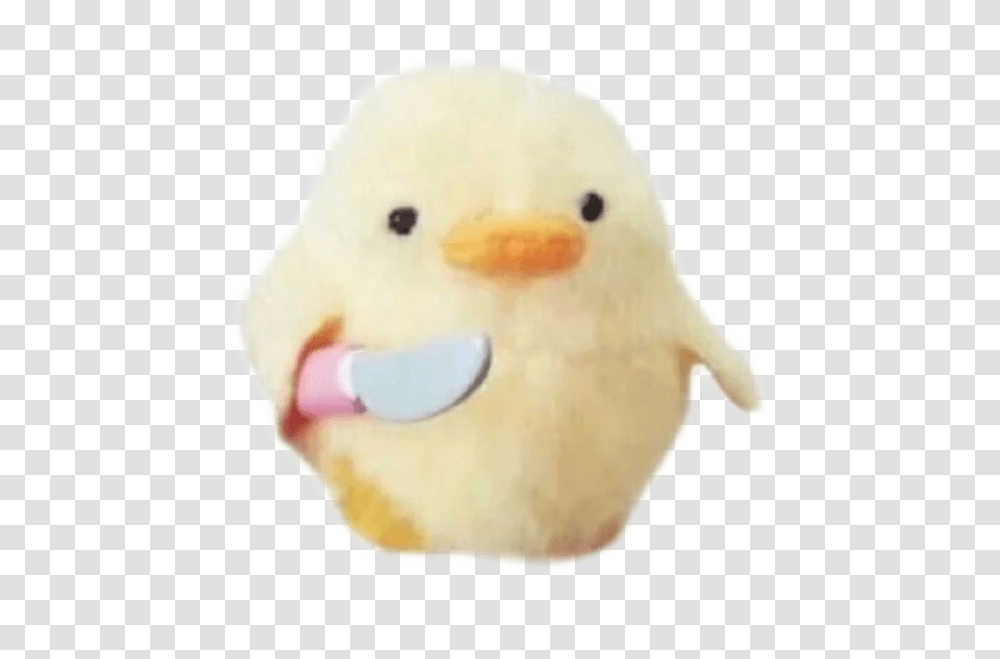 Knife Duck Duckling Yellow Yellowaesthetic Loveme Angry Chick With Knife, Sweets, Food, Snowman, Dish Transparent Png