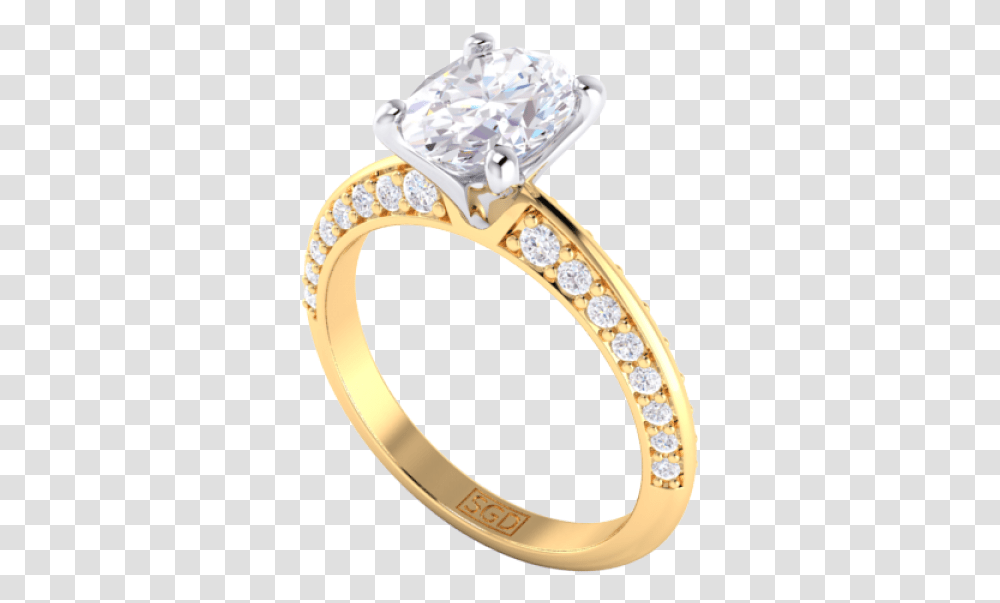 Knife Edge Pave Oval Engagement Ring, Jewelry, Accessories, Accessory, Gold Transparent Png