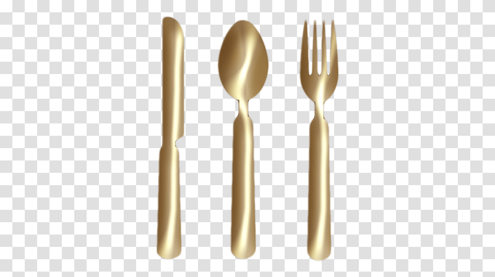 Knife Fork Spoon Gold Clipart Fork, Cutlery Transparent Png