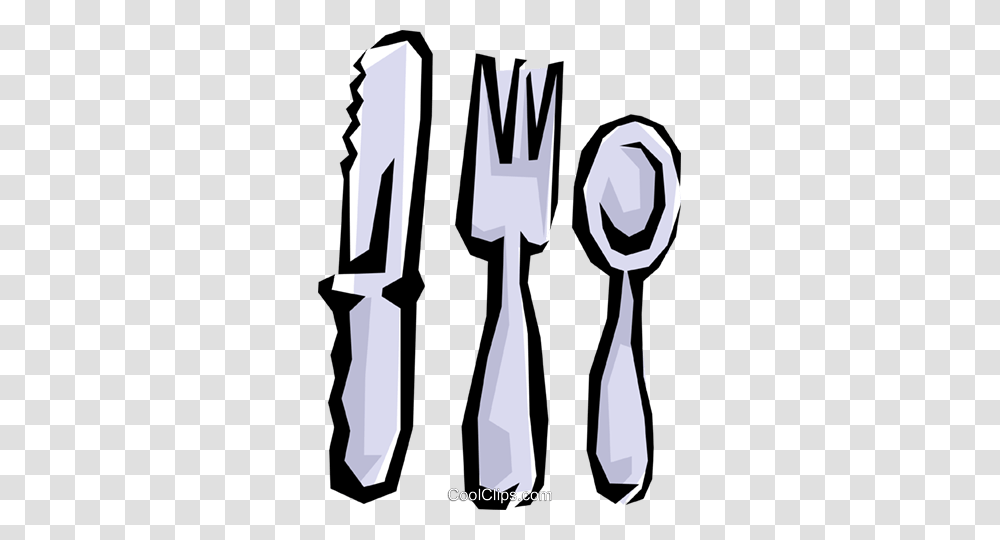 Knife Fork Spoon Royalty Free Vector Clip Art Illustration, Cutlery Transparent Png