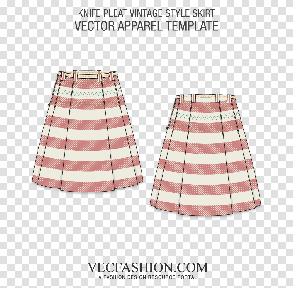 Knife Pleat Vintage Skirt Vector TemplateClass Lazyload Cargo Pants Template, Cone, Lampshade, Plot Transparent Png