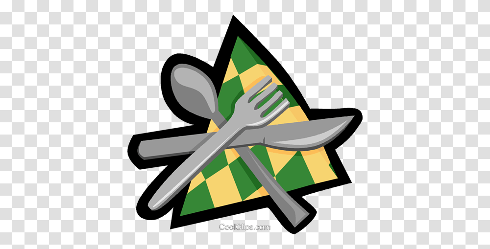 Knife Spoon Fork Napkin Royalty Free Vector Clip Art Illustration, Scissors, Blade, Weapon, Weaponry Transparent Png