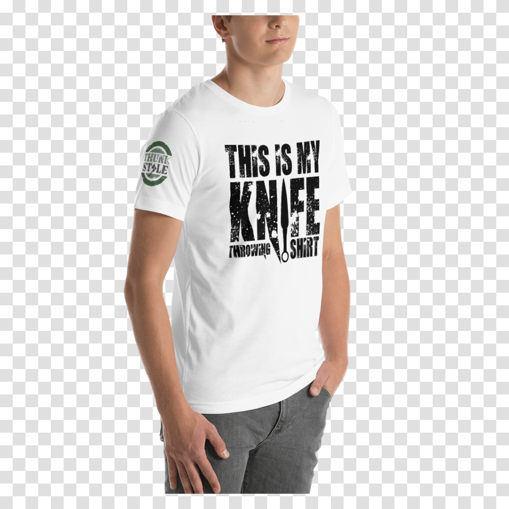 Knife Throwing Shirt, T-Shirt, Apparel, Person Transparent Png