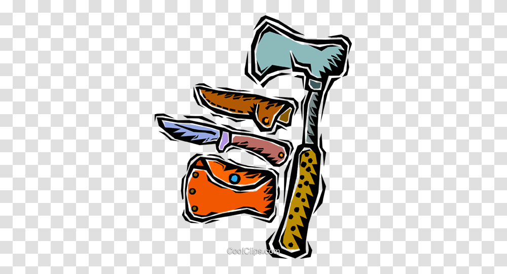 Knife With Ax Royalty Free Vector Clip Art Illustration, Apparel, Animal Transparent Png