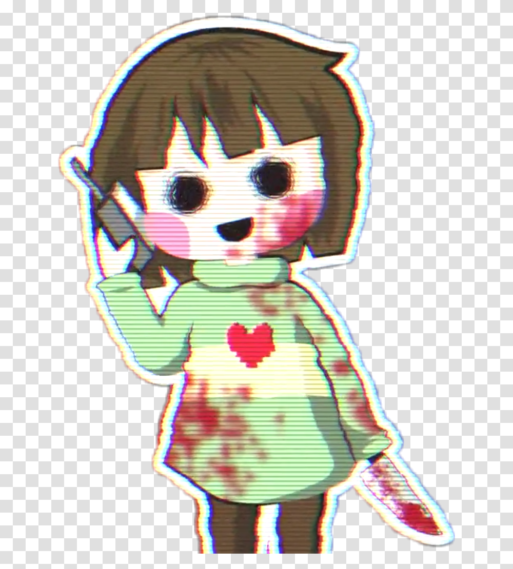 Knife With Blood Clipart Chara Genocide, Lighting, Person, Human, Toy Transparent Png