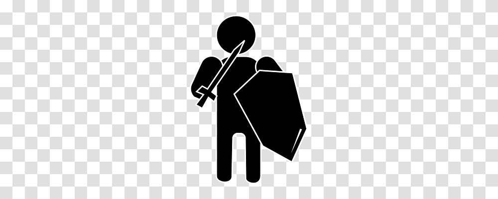 Knight Person, Stencil, Emblem Transparent Png