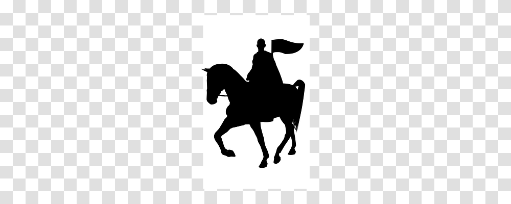 Knight Silhouette, Stencil, Person, Human Transparent Png