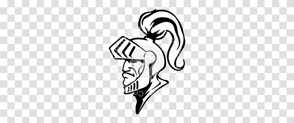 Knight Clipart Side View, Head, Stencil, Ear Transparent Png