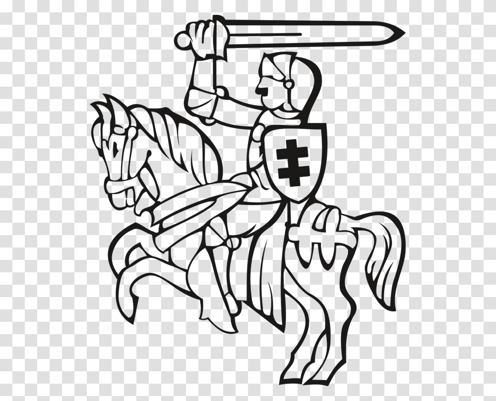 Knight Coloring Book Equestrian Warrior Cartoon, Alphabet, Handwriting, Stencil Transparent Png
