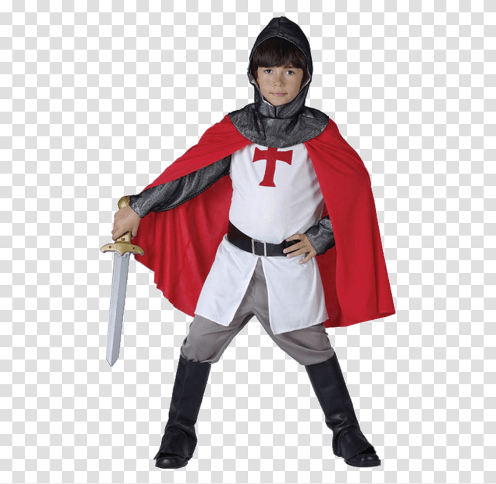 Knight Costume Kids, Apparel, Cape, Person Transparent Png