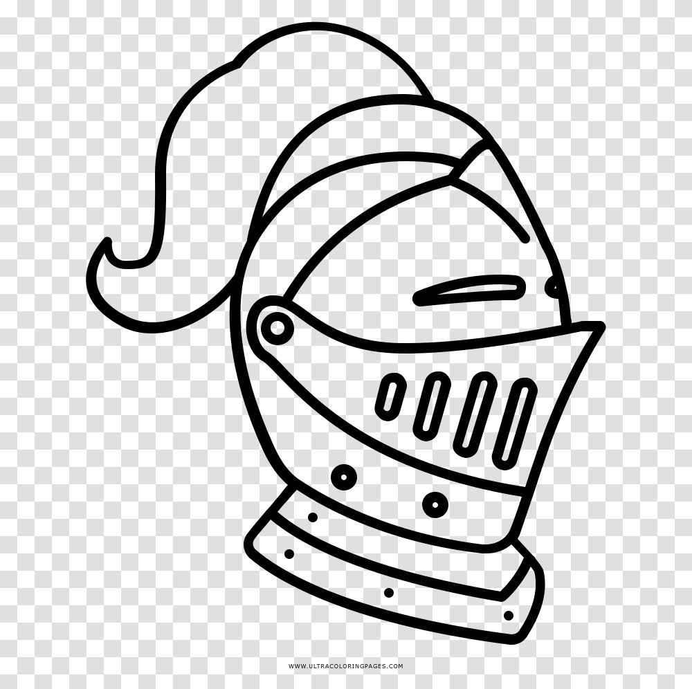 Knight Helmet Coloring, Gray, World Of Warcraft Transparent Png