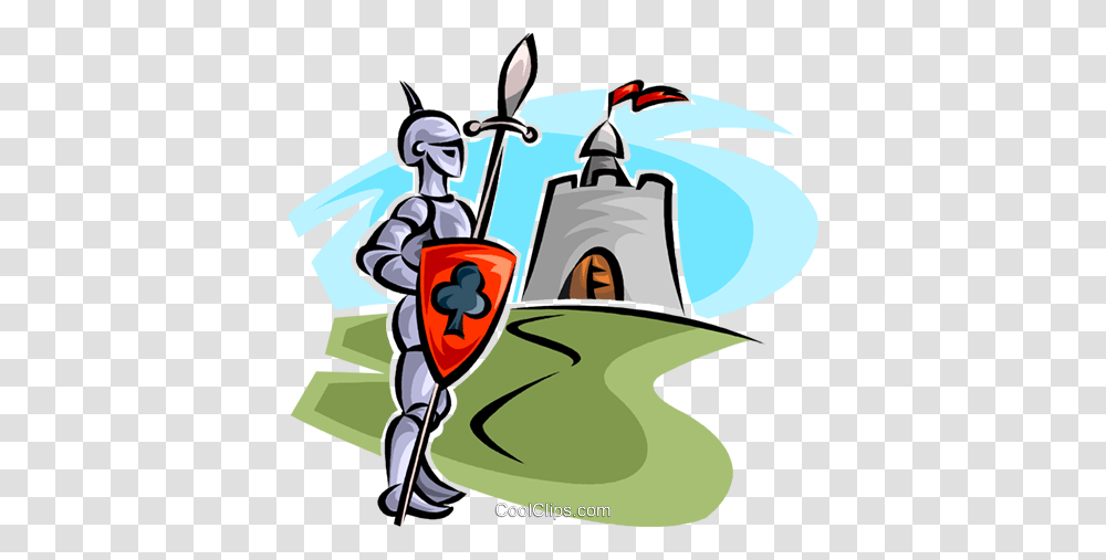 Knight In Armor Outside A Castle Royalty Free Vector Clip Art, Dynamite, Bomb, Weapon, Weaponry Transparent Png