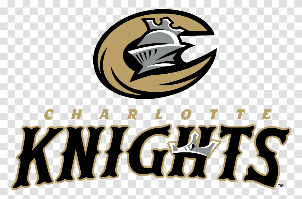 Knight Logo Charlotte Knights Logo, Label, Poster, Advertisement Transparent Png