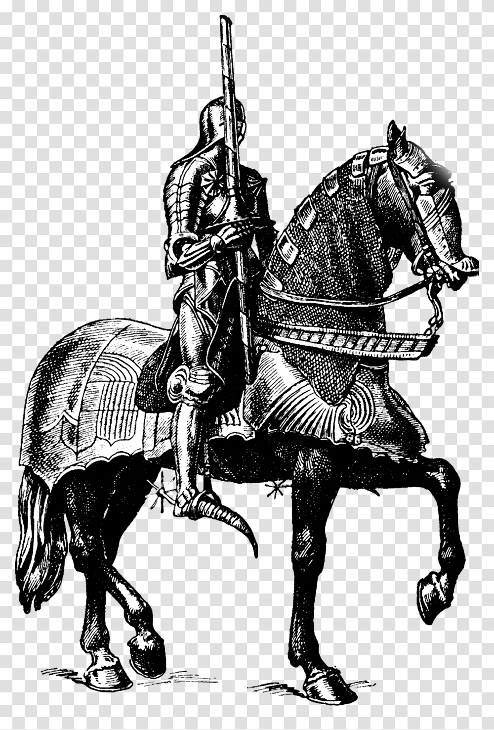 Knight Medieval Warrior Gun Releases Horse Medieval Knight, Person, Human, Samurai, Armor Transparent Png