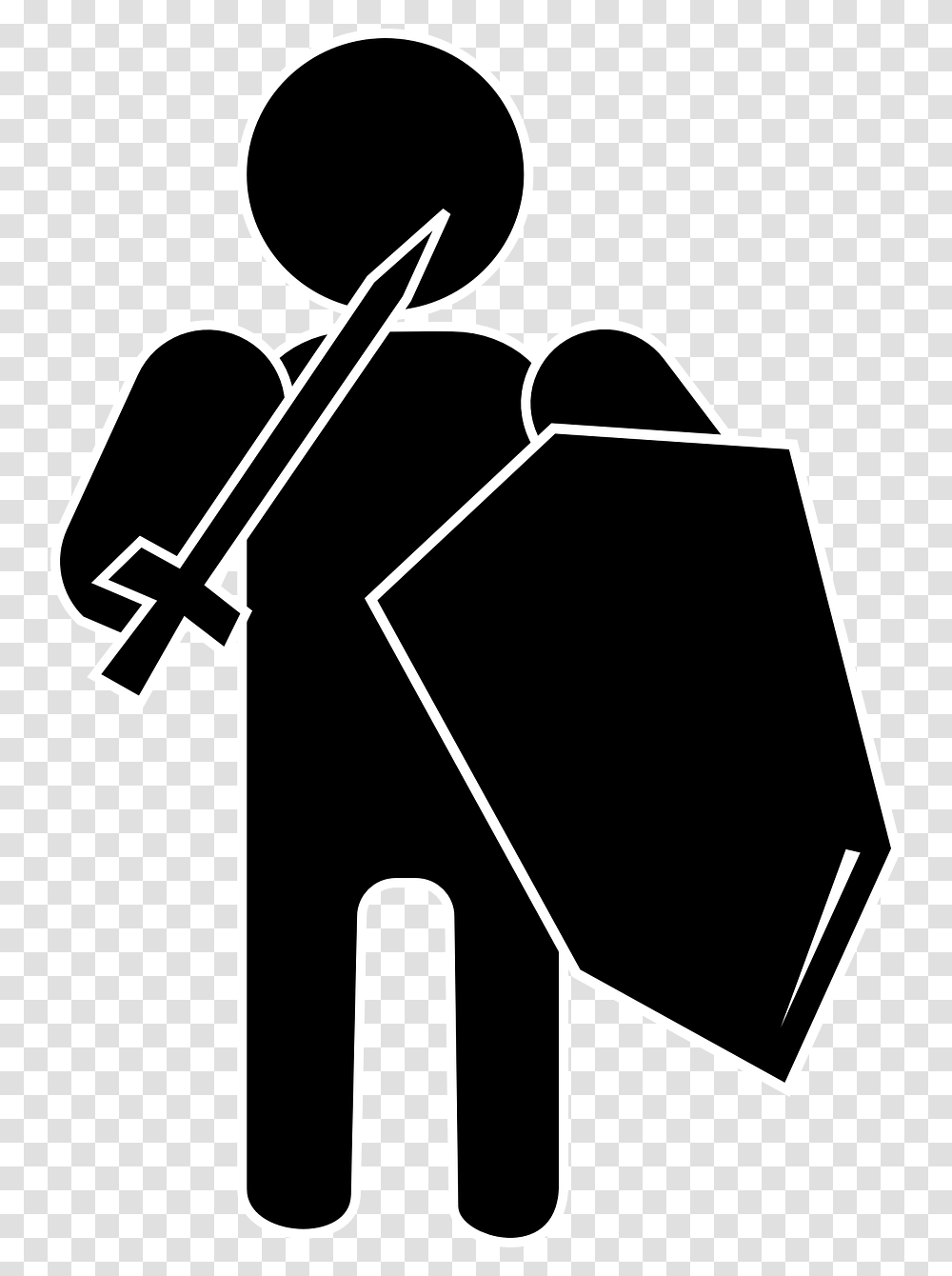 Knight Pictogram, Stencil, Shovel, Tool, Paintball Transparent Png