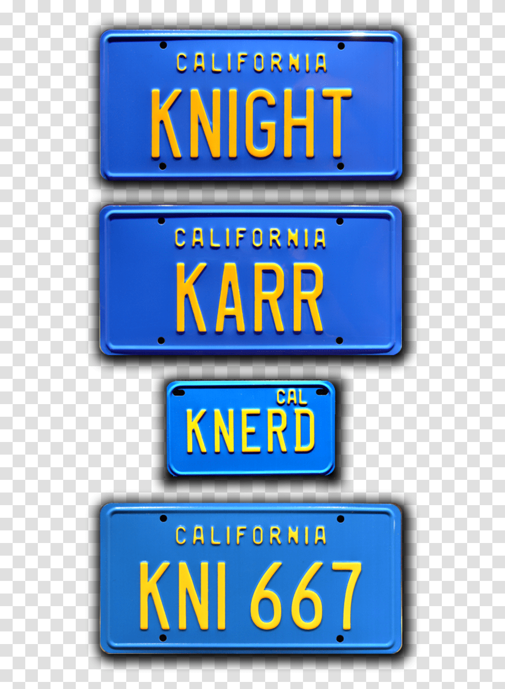 Knight Rider Karr License Plate, Vehicle, Transportation Transparent Png